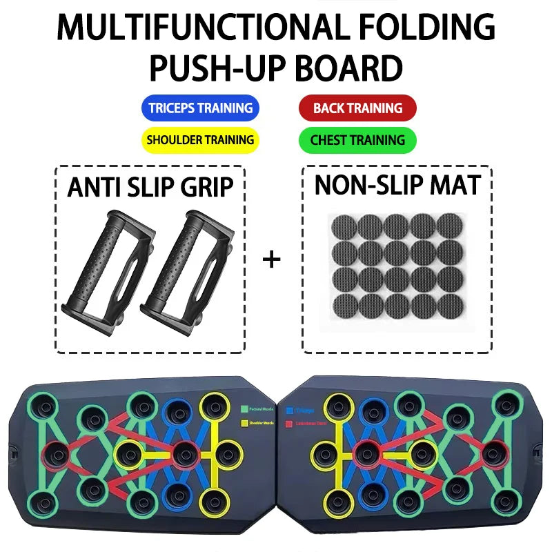 Portable multi-function push-up board