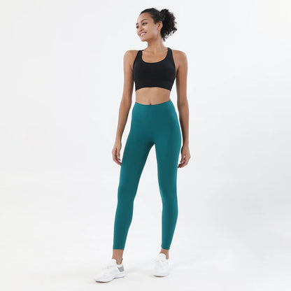Set yoga da donna in nylon a due pezzi