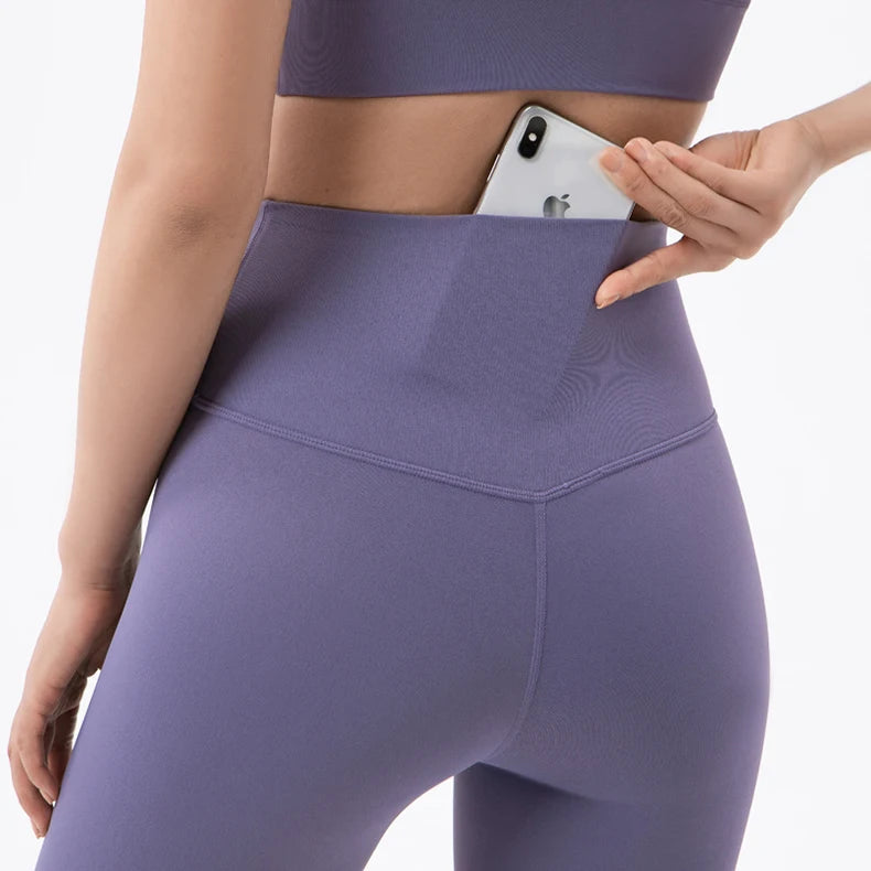Set yoga da donna in nylon a due pezzi