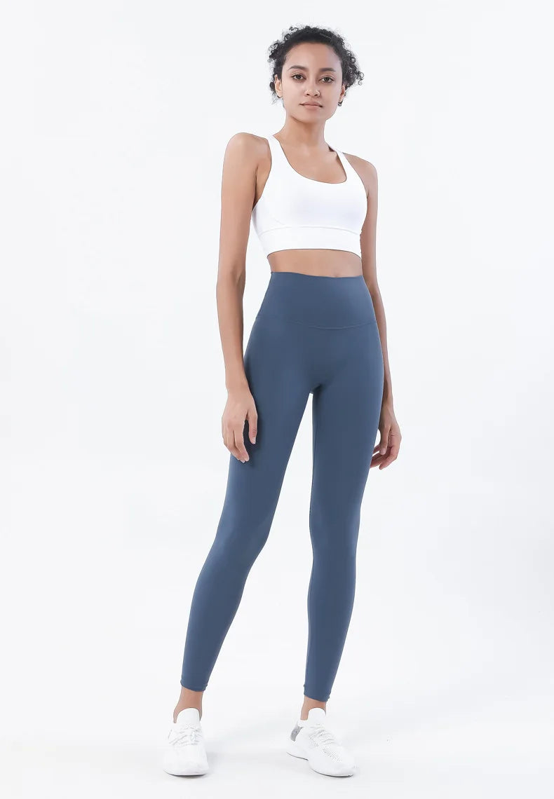 Set yoga da donna in nylon a due pezzi