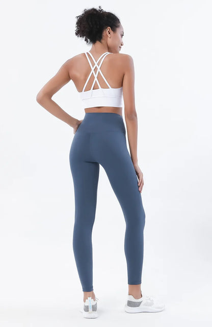 Set yoga da donna in nylon a due pezzi