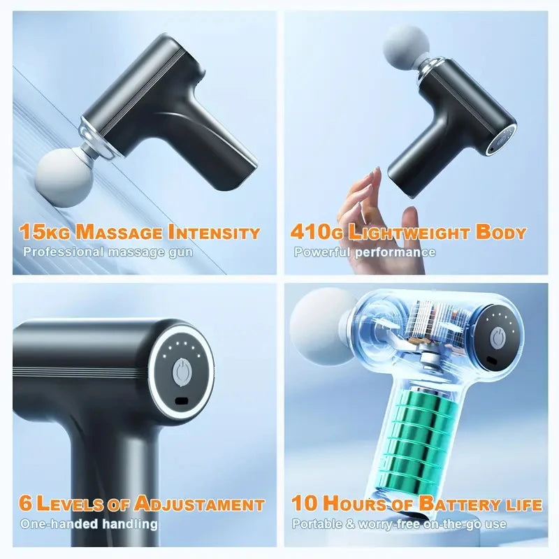 Handheld electric massage gun