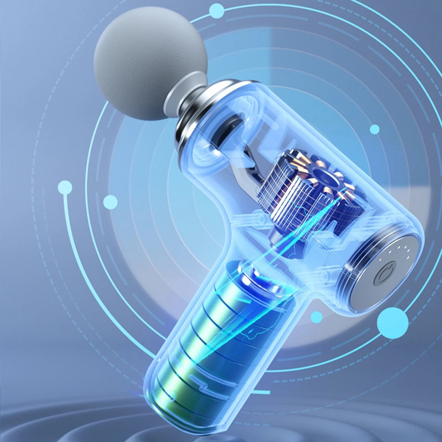 Handheld electric massage gun