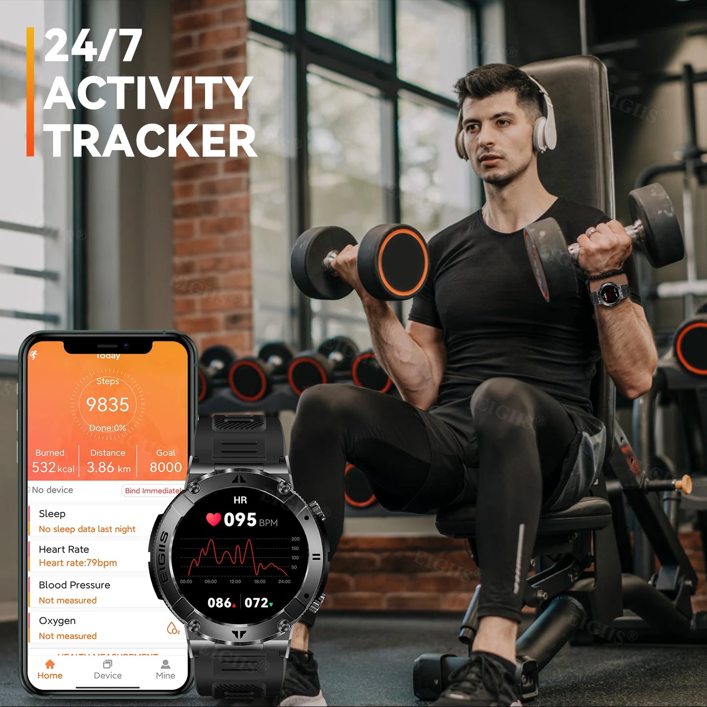 Smartwatch da uomo con chiamate Bluetooth