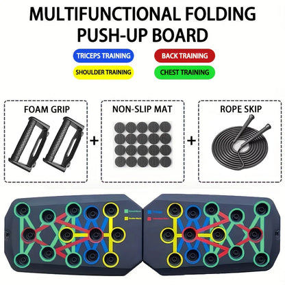 Portable multi-function push-up board