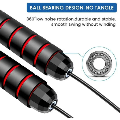 Adjustable speed jump rope