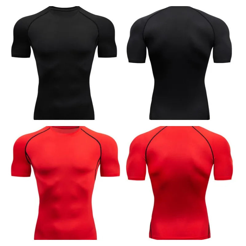 Men's compression running T-shirt