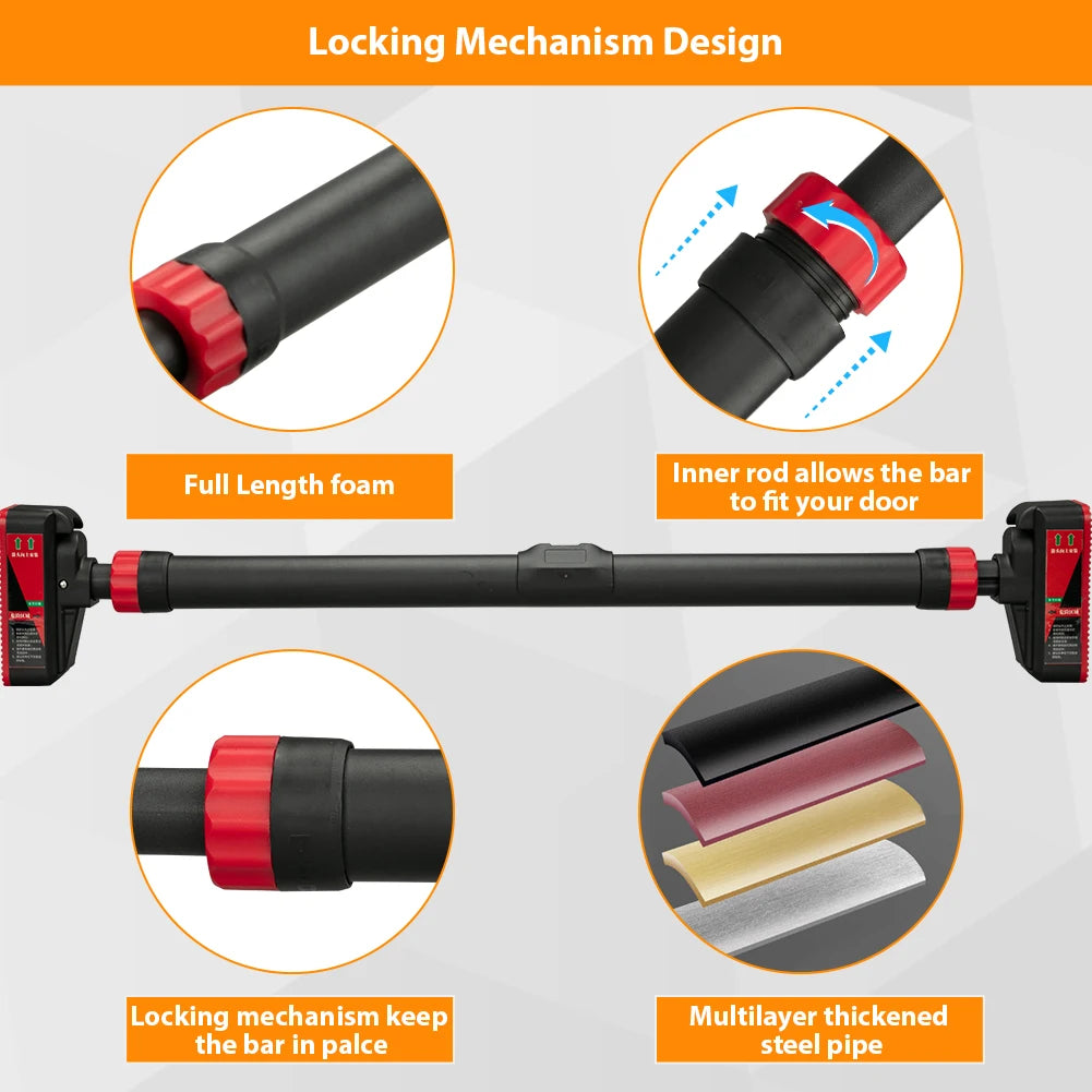 Adjustable doorway pull-up bar