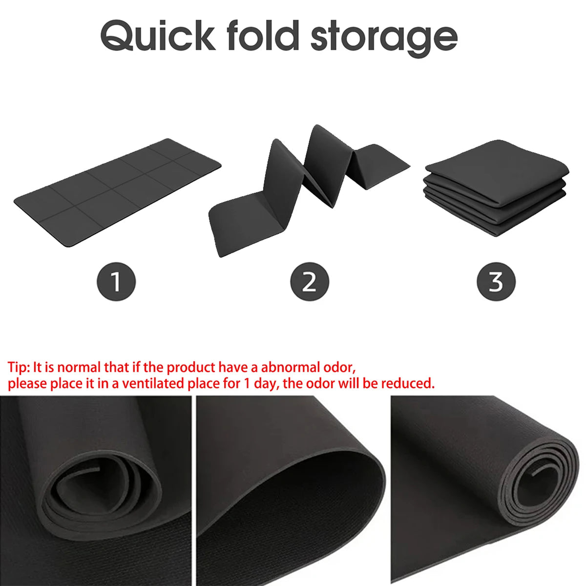 Foldable EVA yoga mat