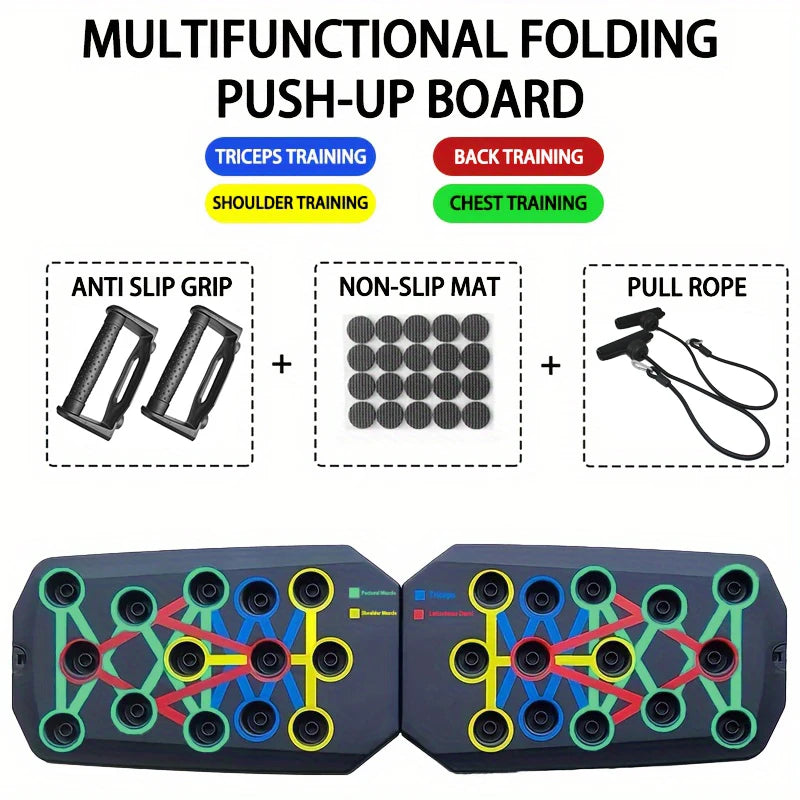 Portable multi-function push-up board