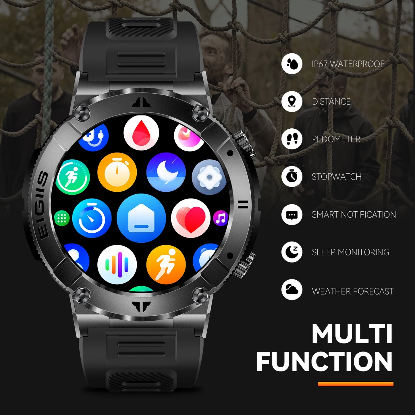 Smartwatch da uomo con chiamate Bluetooth