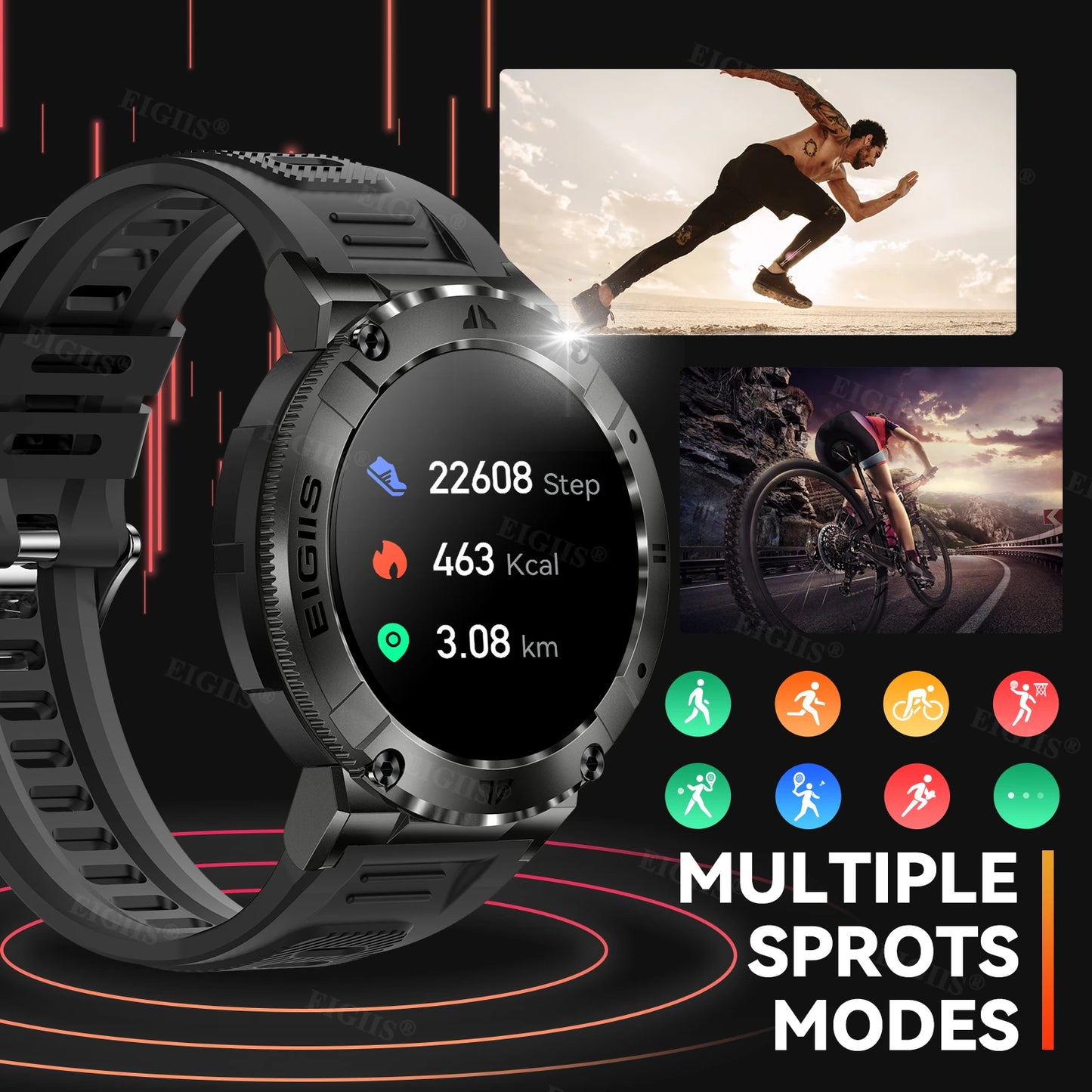 Smartwatch da uomo con chiamate Bluetooth