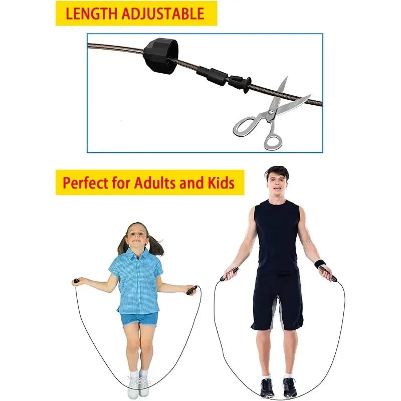 Adjustable speed jump rope
